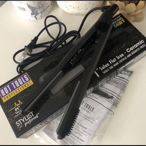 Hot Tools Professional 1” Salon Flat Iron Ceramic